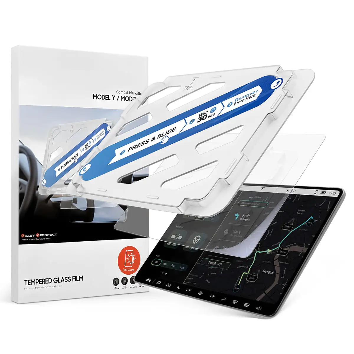 Model 3/Y Screen Protector Ultra-Premium Tempered Glass (2018-2022) – FlagTools