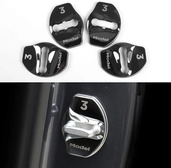 Model 3 & Y Door Latch Lock Covers CF Coated (Set Of 4) – FlagTools
