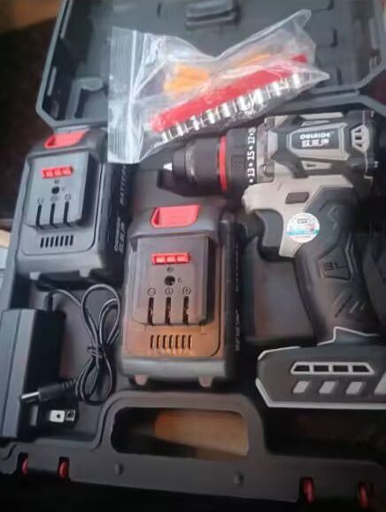 FlagTools Brushless Drill - 21V Cordless with Dual Speed, Fast Charging, 2 Batteries photo review