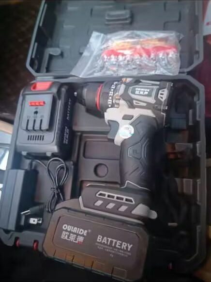 FlagTools Brushless Drill - 21V Cordless with Dual Speed, Fast Charging, 2 Batteries photo review