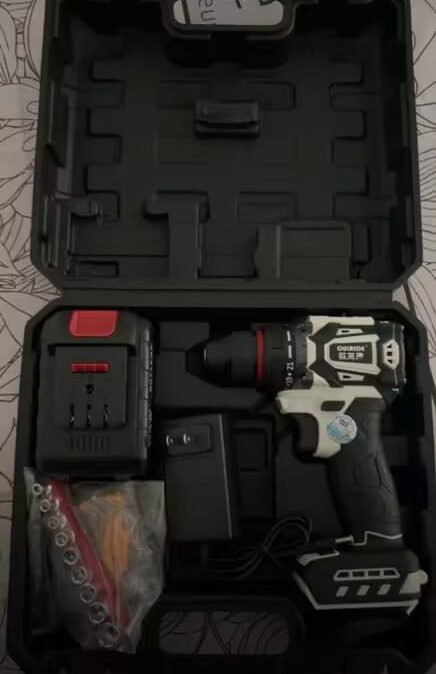 FlagTools Brushless Drill - 21V Cordless with Dual Speed, Fast Charging, 2 Batteries photo review