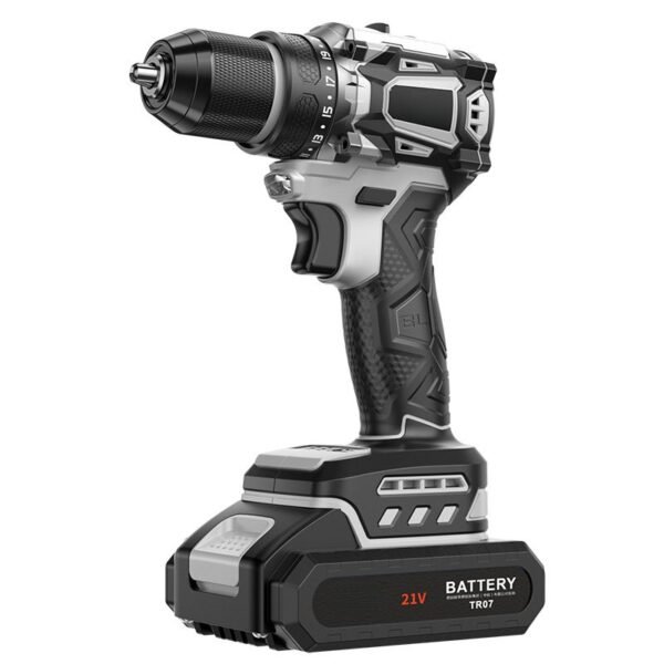 FlagTools Brushless Drill – 21V Cordless with Dual Speed, Fast Charging, 2 Batteries