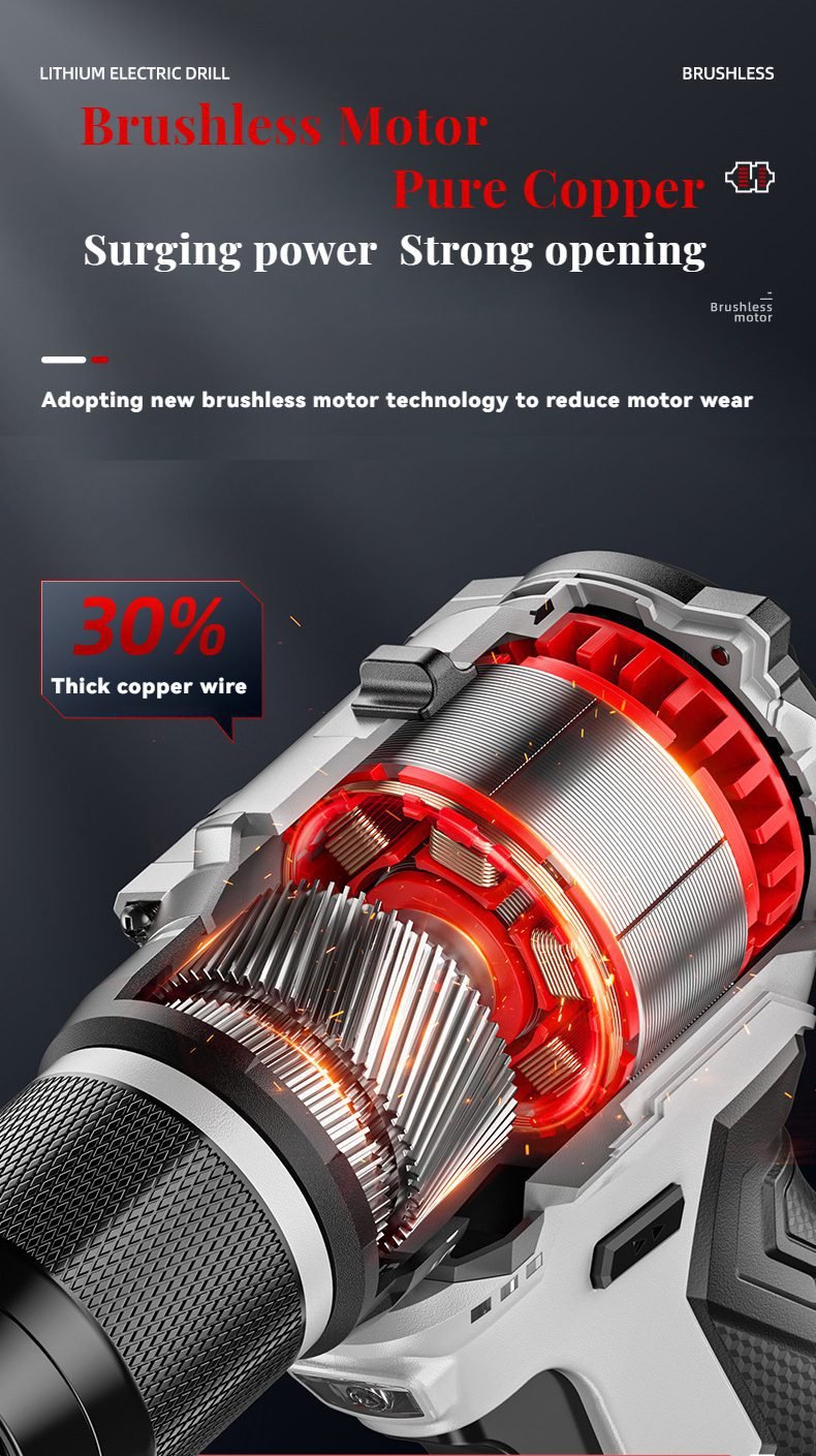 Brushless motor pure copper