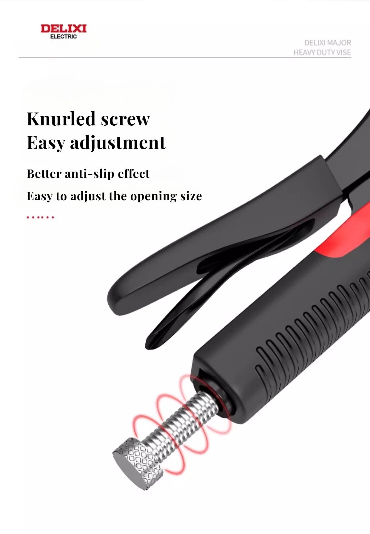 Knurled Screw Easy Adjustment