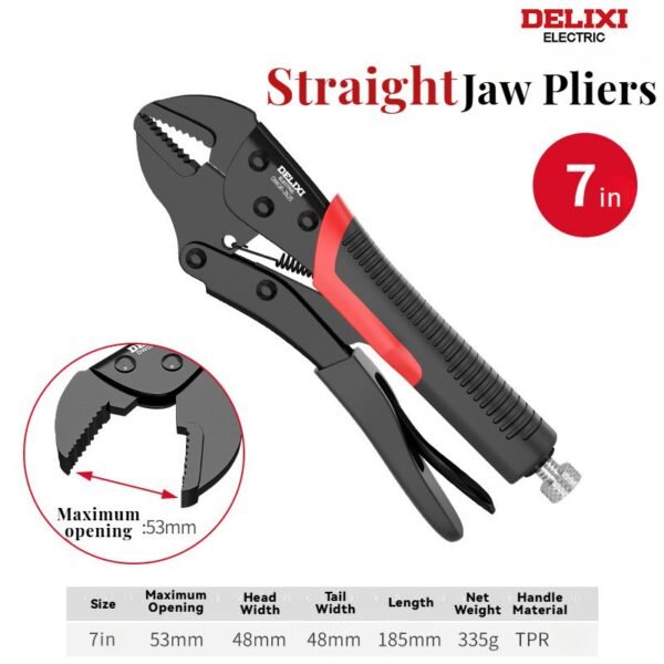 Heavy Duty Locking Pliers – Adjustable Jaw Grip Clamp for Pipe Repair & Woodworking, Non-Slip Handle, Durable Steel Construction |FlagTools