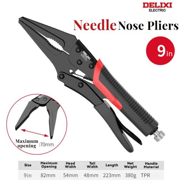 Heavy Duty Locking Pliers – Adjustable Jaw Grip Clamp for Pipe Repair & Woodworking, Non-Slip Handle, Durable Steel Construction |FlagTools