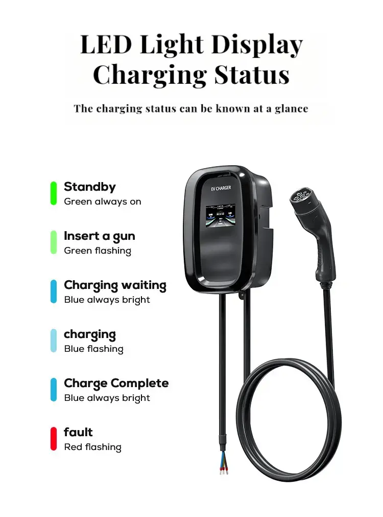 Smart Charging Management LED Light Display Charging Status 