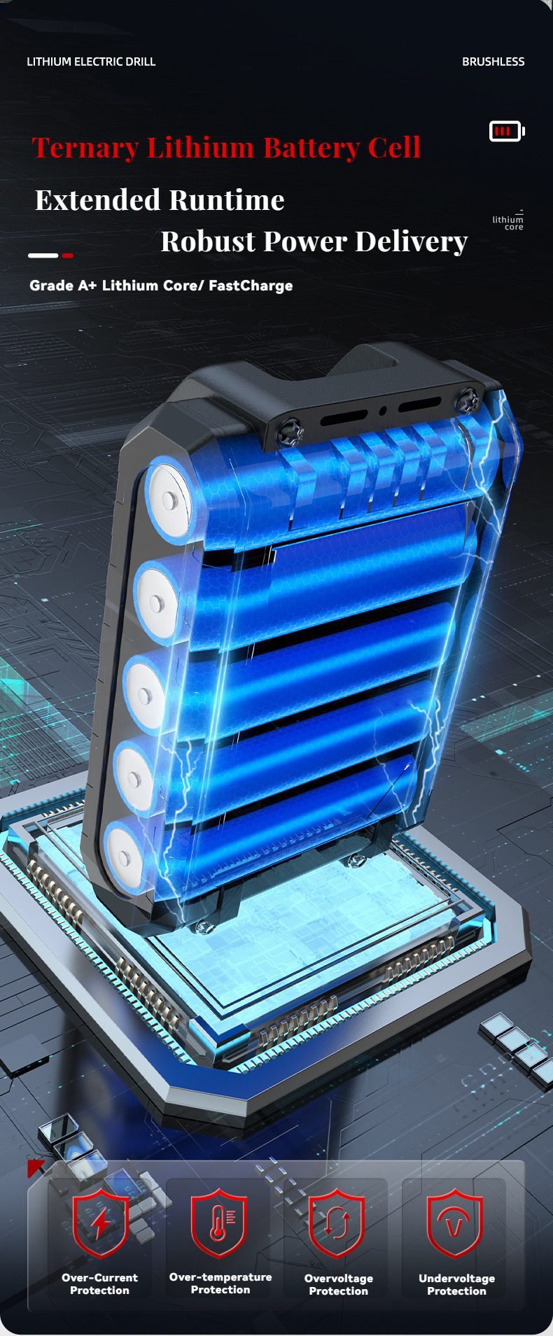 Ternary Lithium Battery Cell Extended Runtime Robust Power Delivery