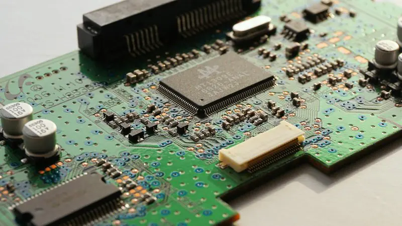 EV charger circuit board showing quality components