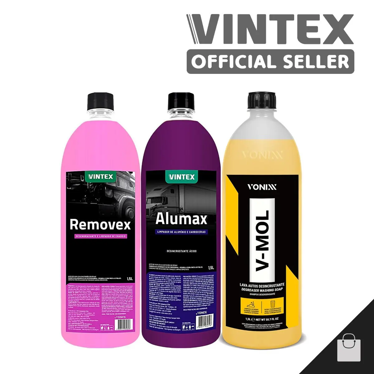 Vintex Removex Alumax V-MOL Automotive Cleaner Car Maintenance Kit Vonixx 1