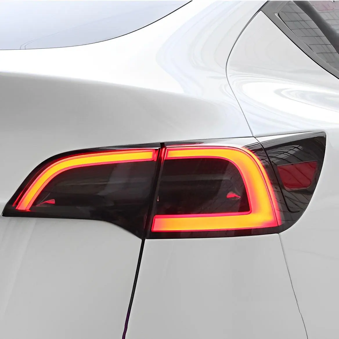 Model 3 & Y Smoked Tail Light Center Vinyl Wrap Overlays (1 Pair) (20 &ndash; TESLAUNCH