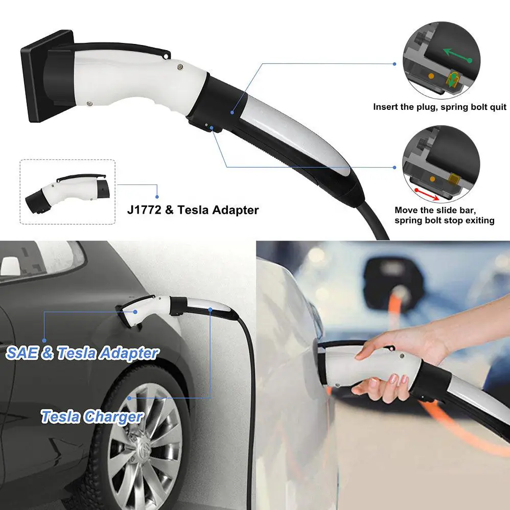 Tesla to J1772 Adapter Charger For All Model S/3/X/Y (2012-2022) &ndash; TESLAUNCH