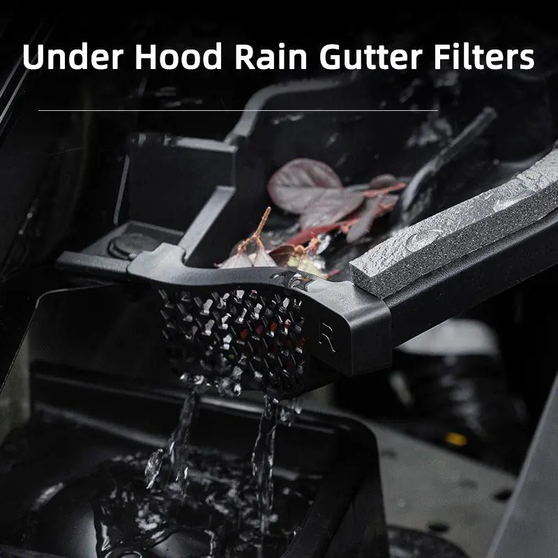 Under Hood Rain Gutter Filters For Tesla Model Y (1 Pair) (2020-2022) &ndash; TESLAUNCH